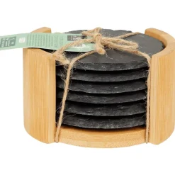 Rösle Keukengerei^Absolu Chic Onderzetters Met Bamboe Houder