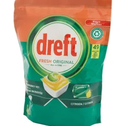 Dreft Afwas- & Wasmiddelen^All-In-1 Vaatwastabletten Fresh Original