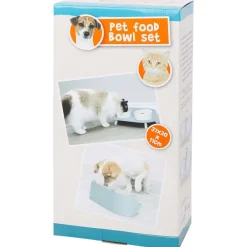 Merk Dierenbenodigdheden^Dubbele Voerbak Op Pootjes