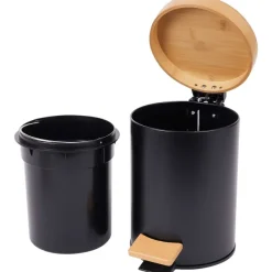 Froyak Prullenbakken^Pedaalemmer Met Bamboe