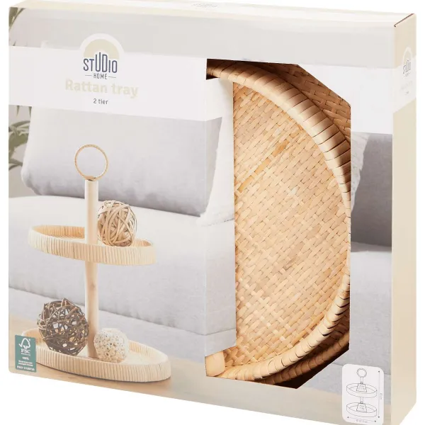 Merk Woonaccessoires^Rattan Etag Re