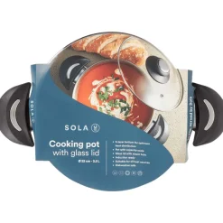Sola Pannen^Kookpan Met Glazen Deksel