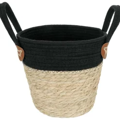 Merk Woonaccessoires^Zeegras Mand Met Hengsels